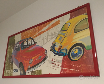 Quadro stampa Fiat 500