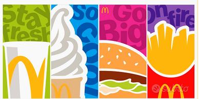 set 4 asciugamani McDonald's 