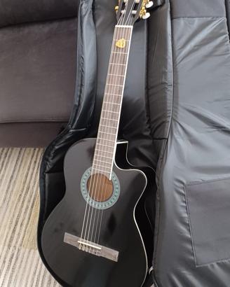 Chitarra Harley Benton con custodia e treppiede