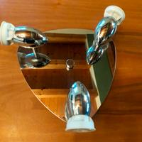 lampada applique acciaio