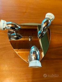 lampada applique acciaio