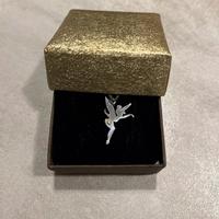 Collanina Trilly in argento con puntino in oro