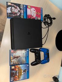 PLAYSTATION 4 + 2 controller + 4 giochi