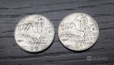 ARGENTO _ 1 lira 1912 1913 ITALIA REGNO