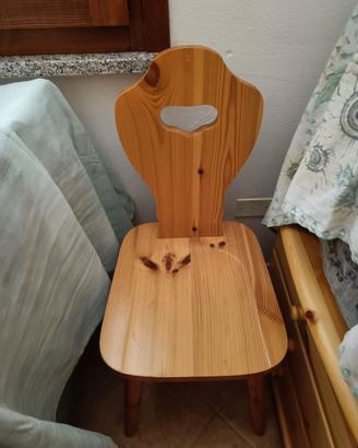 Coppia di camerette in legno massello