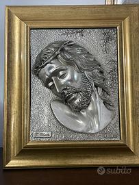 Quadro con gesu in argento laminato
