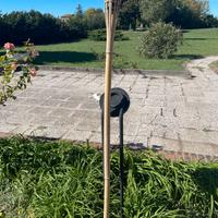 Fiaccole bambù torce cera juta antivento