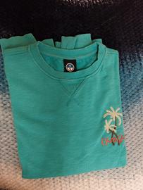 felpa north sail  colore verde acqua misura M
