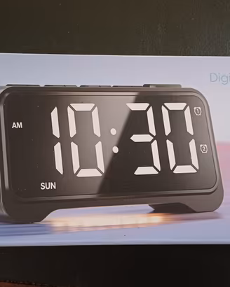 Sveglia Digitale a LED con Numeri Grandi
