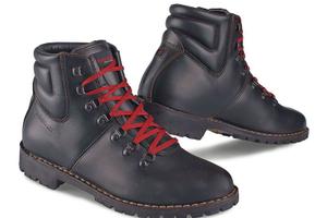 Stivali moto urban in pelle pieno fiore STYLMARTIN