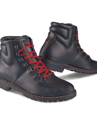 Stivali moto urban in pelle pieno fiore STYLMARTIN