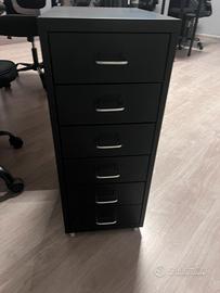 Cassettiera con rotelle, nero - IKEA