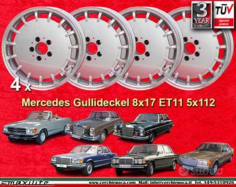 4 pz. cerchi Mercedes Gulli 8x17 ET11 107 108 109