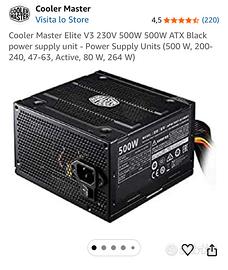Alimentatore pc fisso Cooler Master Elite V3 500w
