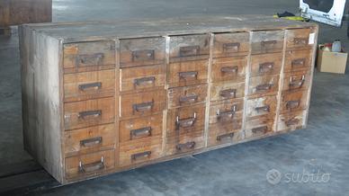 CASSETTIERA INDUSTRIALE ARCHIVIO LOFT FARMACIA