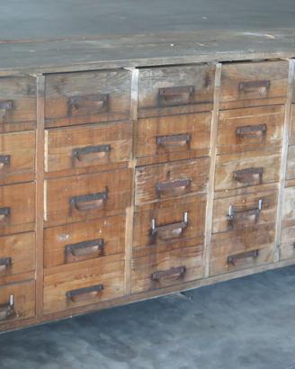 CASSETTIERA INDUSTRIALE ARCHIVIO LOFT FARMACIA