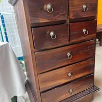 cassettiera rustica in legno