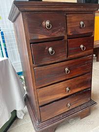 cassettiera rustica in legno