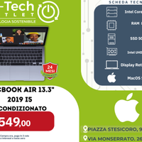MacBook Air 13" 2019 i5 Ricondizionato Eccellente