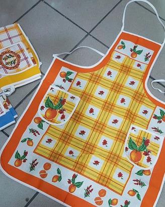 grembiule per cucina 3 pezzi