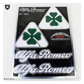 Set adesivi quadrifoglio verde Alfaromeo