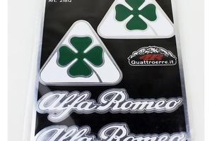Set adesivi quadrifoglio verde Alfaromeo