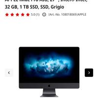 Apple imac pro AIO 27” NUOVO