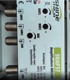 AMPLIFICATORE D'ANTENNA TV DVB T2 - 40db - NUOVO