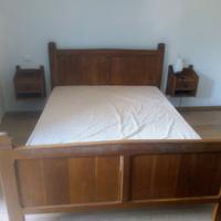 LETTO ALLA FRANCESE IN ROVERE SMALTATO