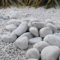 Ciottoli marmo bianco Carrara decorazione acquario