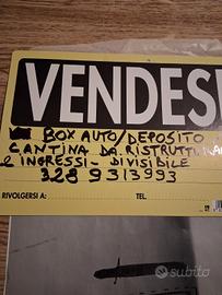Vendita box auto/ cantina/deposito