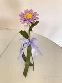 La gerbera/margherita lavorazione uncinetto a mano
