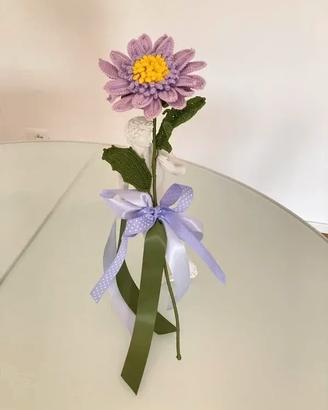 La gerbera/margherita lavorazione uncinetto a mano