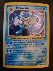 carta pokemon Poliwrath holo set base NM
