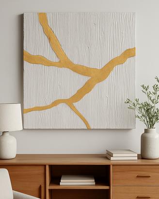 Quadro materico texture wabi sabi art 60x60