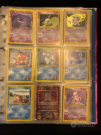 Carte Pokemon anni 90-2000 intero album (300 carte