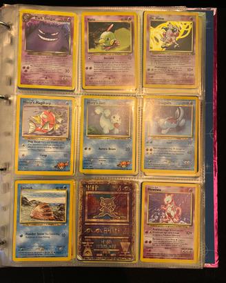 Carte Pokemon anni 90-2000 intero album (300 carte