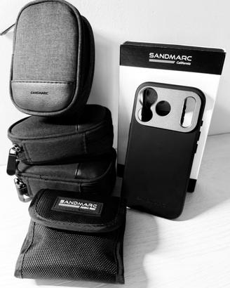 Sandmark kit fotografia: cover in silicone e lenti