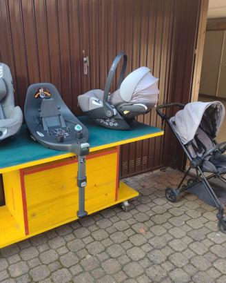 Passeggino, seggiolino auto, ovetto.