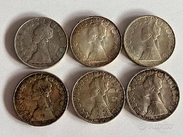 500 lire italiane d’argento  caravelle  Anno 1950-