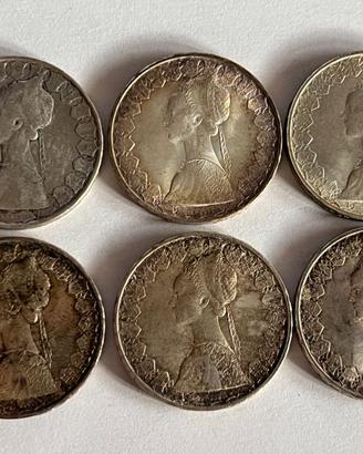 500 lire italiane d’argento  caravelle  Anno 1950-