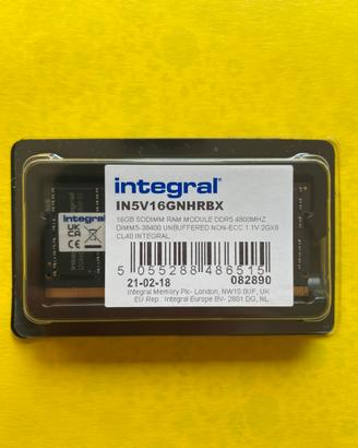 Integral RAM 16GB DDR5 sodimm