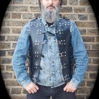 Hand Made Leather Biker Vest