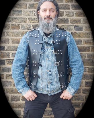 Hand Made Leather Biker Vest