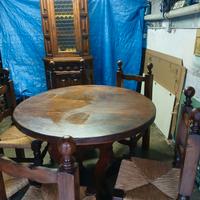 TAVOLO E SEDIE IN CILIEGIO 