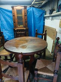 TAVOLO E SEDIE IN CILIEGIO 