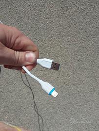 cavo iphone 3 metri m lungo 2.5 3.5 caricabatterie