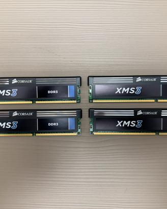 Corsair XMS3 8GB (4x2GB) DDR3 1600MHz CL9