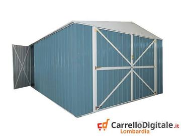 Box auto in Acciaio lamiera 360x514cm 18mq blu