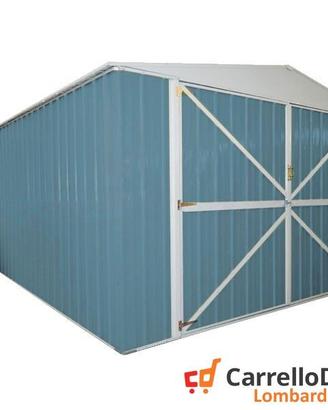 Box auto in Acciaio lamiera 360x514cm 18mq blu